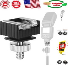 Versatile Flash to 1/4" Thread Adapter for Light Stands and Umbrella Holders