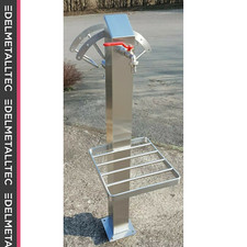 Wasserzapfstelle aus 3mm/ Wassersäule/Wasserpylon Garten/ Wasserzapfsäule 1000mm