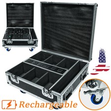 LED Par Light Rechargeable Flight Case W/ Wheels Empty Par Light Gator Flycase