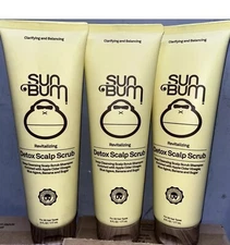 (3 pack )Sun Bum Revitalizing Detox Scalp Scrub • 6 fl oz / 177 mL
