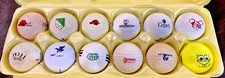 LOGO GOLF BALLS, assorted dozen. SONY Open, Grand Cypress, Disney, Razorback,etc