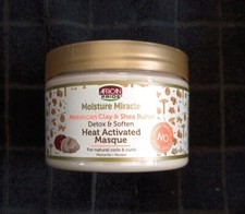 African Pride Moisture Miracle Moroccan Clay and Shea Butter Masque 12 oz J45