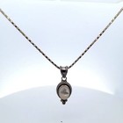 Sterling Silver Suarti Bali Mother of Pearl Pendant 16" Necklace 11.7 Grams