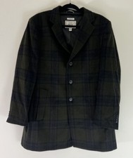 Jos. A. Bank 1905 Green Plaid Jacket Sport Coat Tailored Fit Size 44 Short