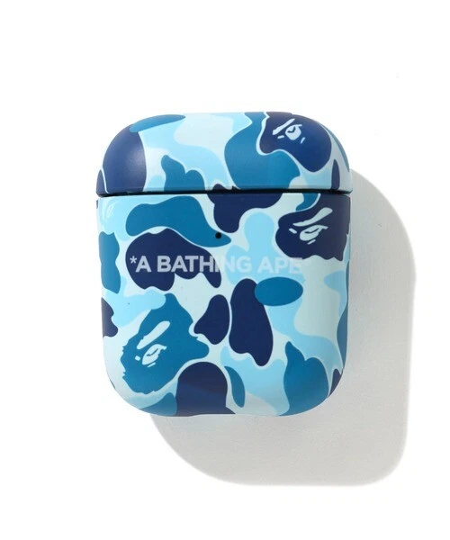 A BATHING APE Goods ABC CAMO AIRPODS CASE Green / Blue / New