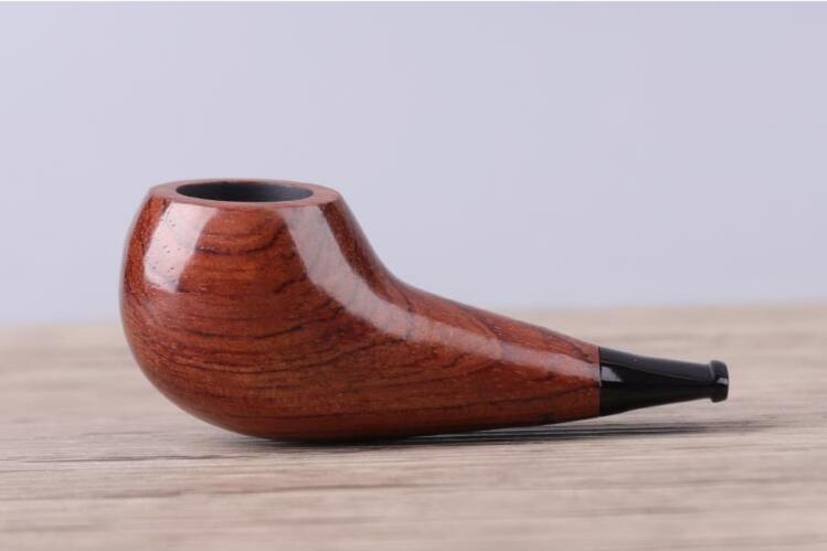 Small Tobacco Pipe Rose Wooden Handmade Portable Pipe Smoking