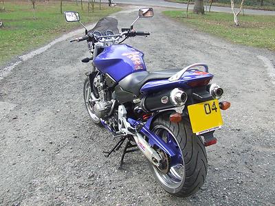Honda CB900 HORNET schwarz rund Straßenzulassung Performance Motorrad Auspuff Dosen