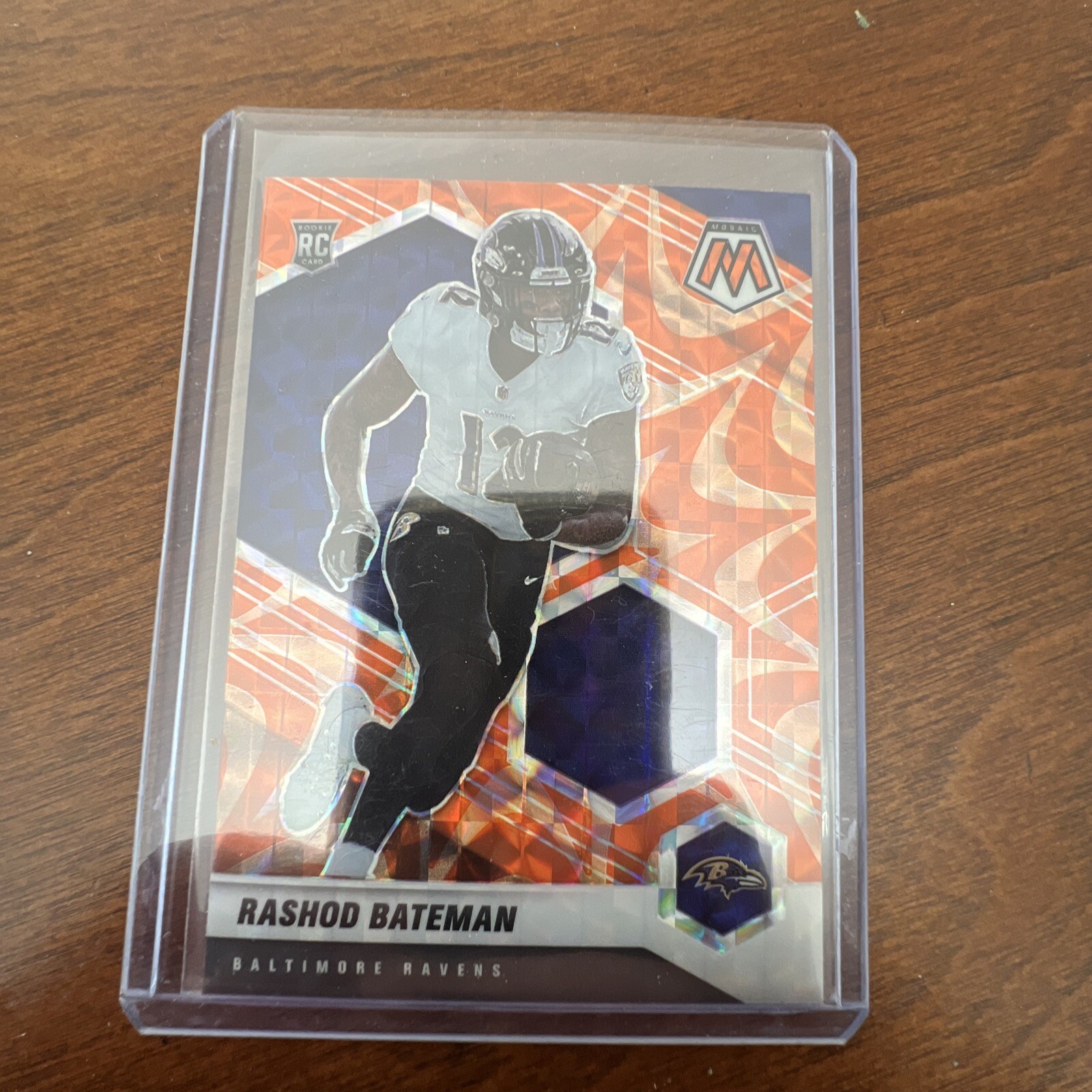 2021 Mosaic Rashod Bateman Orange Reactive Prizm #310 Ravens RC Rookie