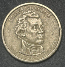 Rare James Monroe Dollar Coin P (1817-1825), Position A