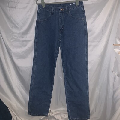 Rustler Jeans Mens 30x30 Regular Fit Straight Leg Heavy Duty Blue