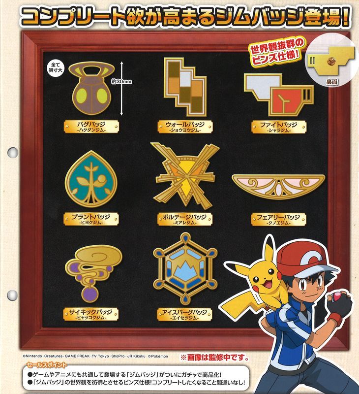 Pokemon XY&Z Metal collection Gym badge Special Cyllage City Pokemon XY&Z Metal collection Gym badge Special Cyllage City