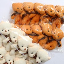 10Pcs/Lot 4.7 inch Plush Toys Teddy Bear Dolls for Party Wedding With Bow-knot