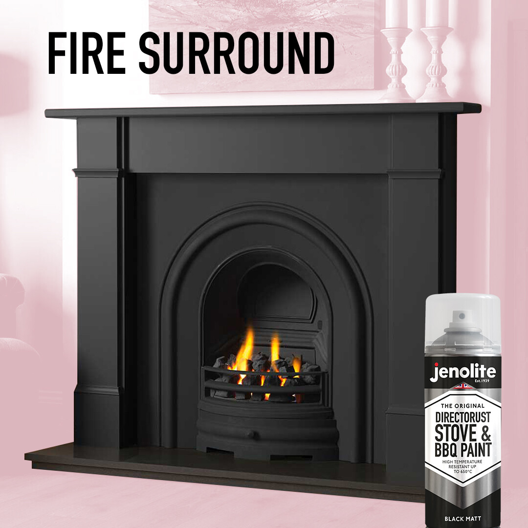 JENOLITE Stove & BBQ VHT Paint BLACK or SILVER Temperature & Rust