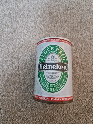 VINTAGE 70ER/80ER JAHRE HEINEKEN LAGER LEERE BIERDOSE BREWERIANA KNEIPE DEKOR