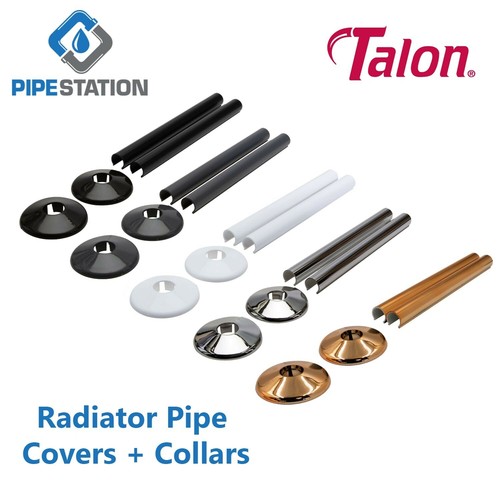 Talon Snappit 15mm Radiator pipe covers + collars 2 pk Express postAny