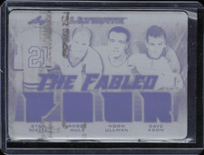 2019  Leaf Ultimate TFF-06 S Mikita B Hull N Ullman D Keon Printing Plate 1/1