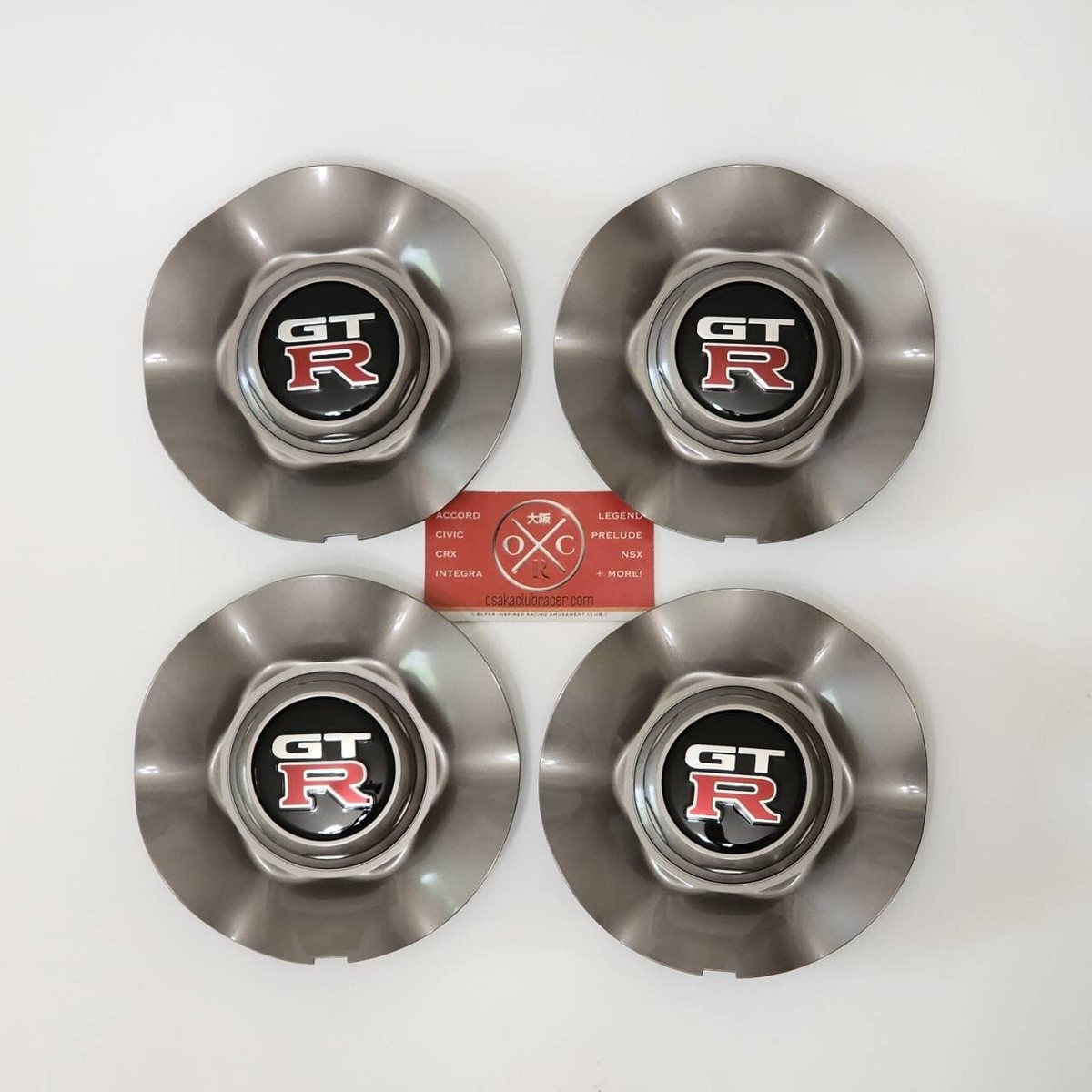New Genuine 4X OEM R34 Nissan Skyline GT-R Wheel Center Cap