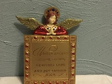 Amscan Inc. Where angels gather round resin Plaque