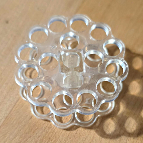 Clear Plastic Flower Arranging Frog Floral Stem Holder Grid Multi-Hole