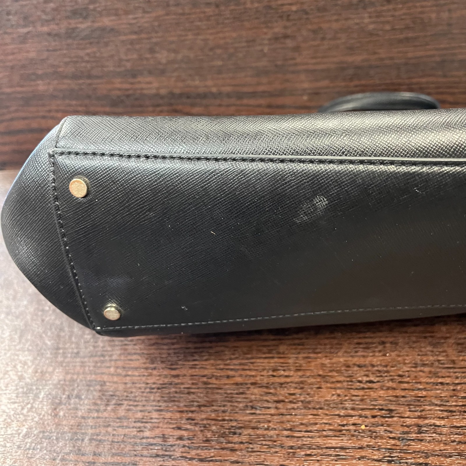 Kate Spade Women's Saffiano Leather Tote Bag Black Large Shoulder Purse Work thumbnail 7