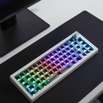 GMK67 Gasket Mounted Mechanical Keyboard Kit,Hot-Swappable Bluetooth 5.0/2.4G...