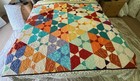Handmade Modern Geometric Quilt – 64" × 84" — photo 1