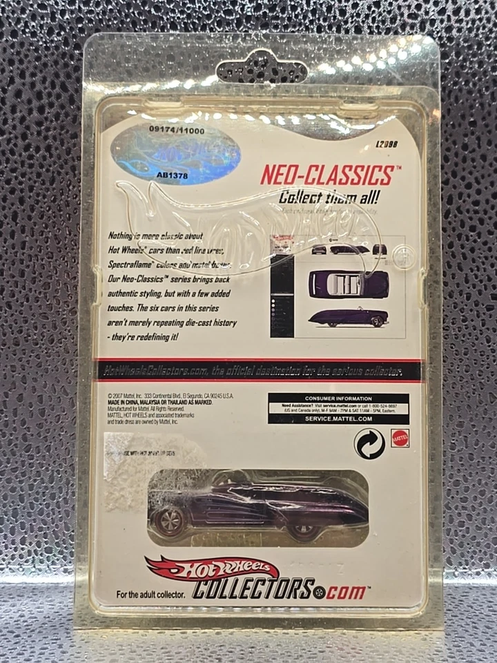 Hot Wheels 2007 Neo Classics Purple Passion Convertible Series 6 - Image 2 of 2