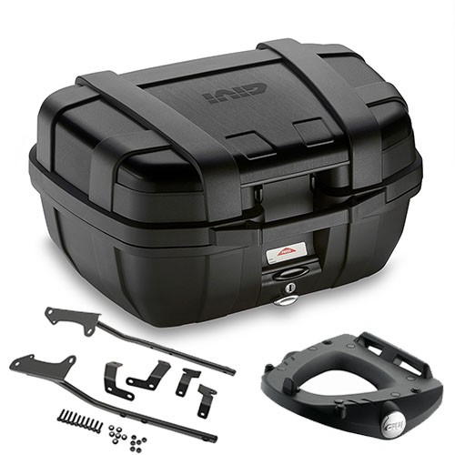 Givi Bauletto TRK52BB 52L Schwarz Mit Yamaha Fzs 1000 Fazer 2001-2003 Halter-image