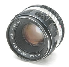 Vintage For 35mm Film Camera Konica Hexanon 1.8/52mm Lens. Clean. TESTED.