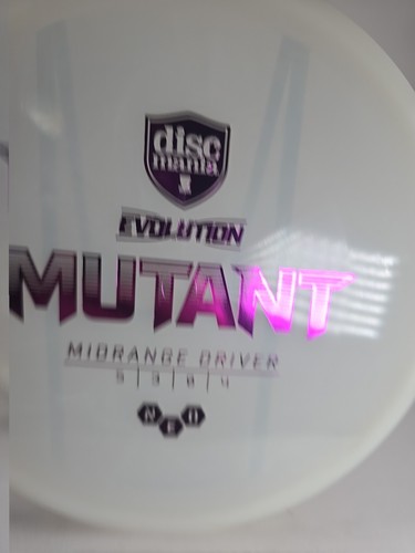 Discmania Evolution Line Neo Mutant 179g White W/Pink Foil - Picture 3 of 5