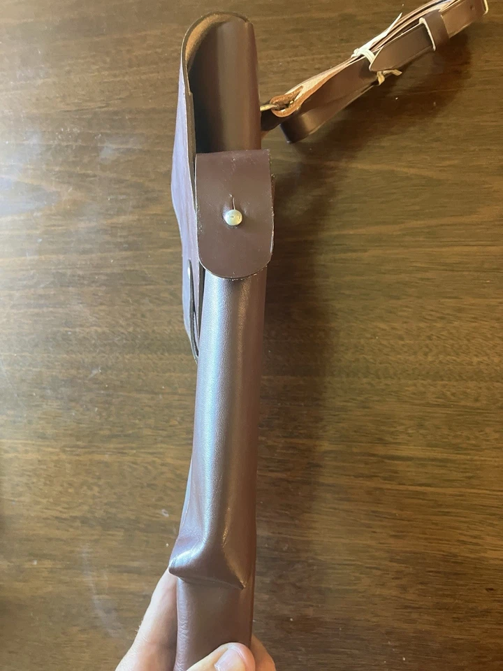 Leather Shoulder Holster Polish PM-63 RAK Pioneer Arms Submachine Vintage Nice - Image 3 of 4