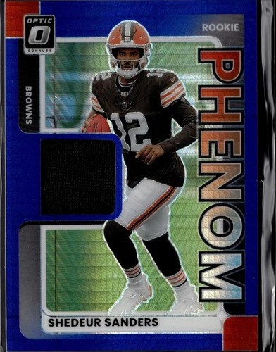 2025 Donruss Optic Shedeur Sanders Blue Hyper (RAW)