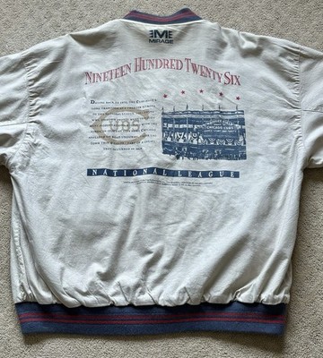 Chicago Cubs Mirage Jacket Coat 90's Reversible Cooperstown Collection Size XL