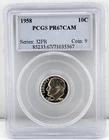 1958-P Roosevelt Proof Dime PCGS PR67 CAM Philadelphia 10c 90% Silver Coin