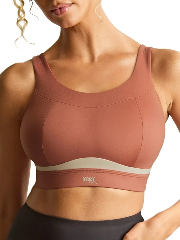 Panache Sport BH Freedom ohne Bügel Racerback Mid Impact Bra Sportswear - Bild 1 von 1