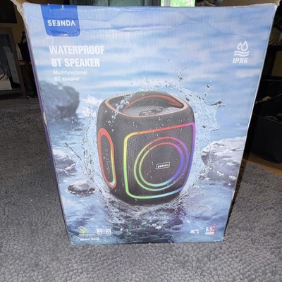 SEENDA B45A IPX6 Waterproof 50W Bluetooth Portable Speaker RGB TWS Bass