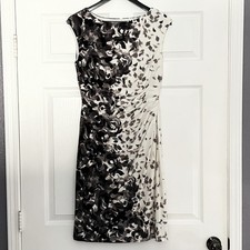 Lauren Ralph Lauren Novellina floral ruched sheath dress size 10