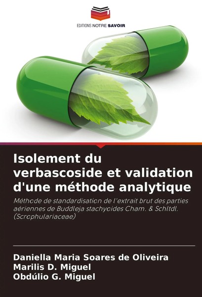 Isolement Du Verbascoside Et Validation D'une MéThode Analytique Taschenbuch-image