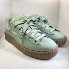 PUMA Fenty Creeper Phatty scarpe da ginnastica da donna nabuk verde pastello UK8 *NUOVE* (X283)