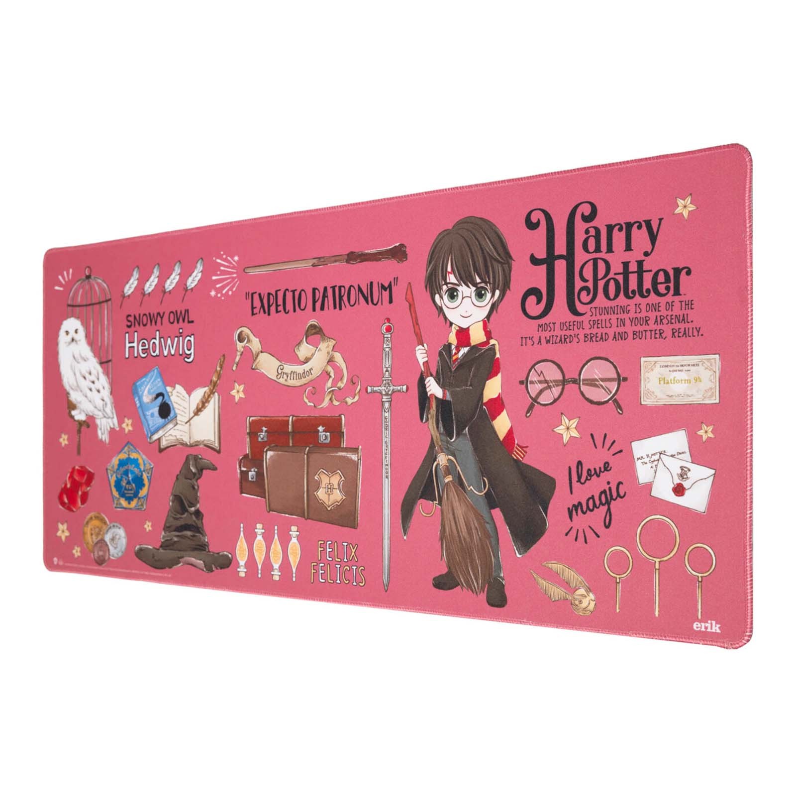 Tapis de souris XXL Harry Potter pour setup gaming Expecto Patronum