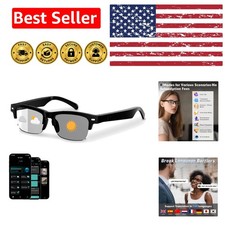 Lightweight AI Smart Glasses with Real-Time Translation & Bluetooth Music
