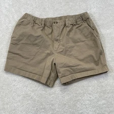 Chubbies Khaki Shorts Mens Large Khaki 5.5” Inseam Stretch Pockets Flat Front