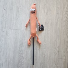 ¡Títere firmado! Peluche autógrafo de Brian Henson Hot Dog Muppet