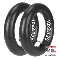10 Inches Inner Tube 10x2.125, Thicker 2 mm Heavy-Duty Inner 90 Angled Valve