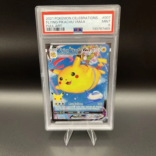 2021 POKEMON CELEBRATIONS #007 FULL ART/FLYING PIKACHU VMAX PSA 9