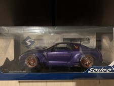 Solid 1/18 Nissan Gt-R R35 Lbwk Body Kit2 2022 Purple Liberty Walk