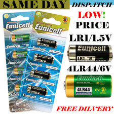 4LR44 / 4AG13 6V Alkaline Battery LR1 1.5V Cell Replacement A544 PX28A EXP