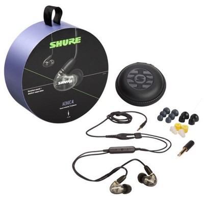 Shure AONIC 4 Sound Isolating Earphones - Black (New Sealed)