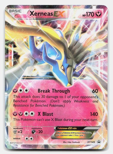 Xerneas EX (Shiny) XY149 Holo Promo XY Promo Pokemon NM/LP