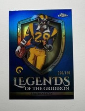 2025 Topps Chrome /150 Eric Dickerson LEGENDS OF THE GRIDIRON BLUE REFRACTOR